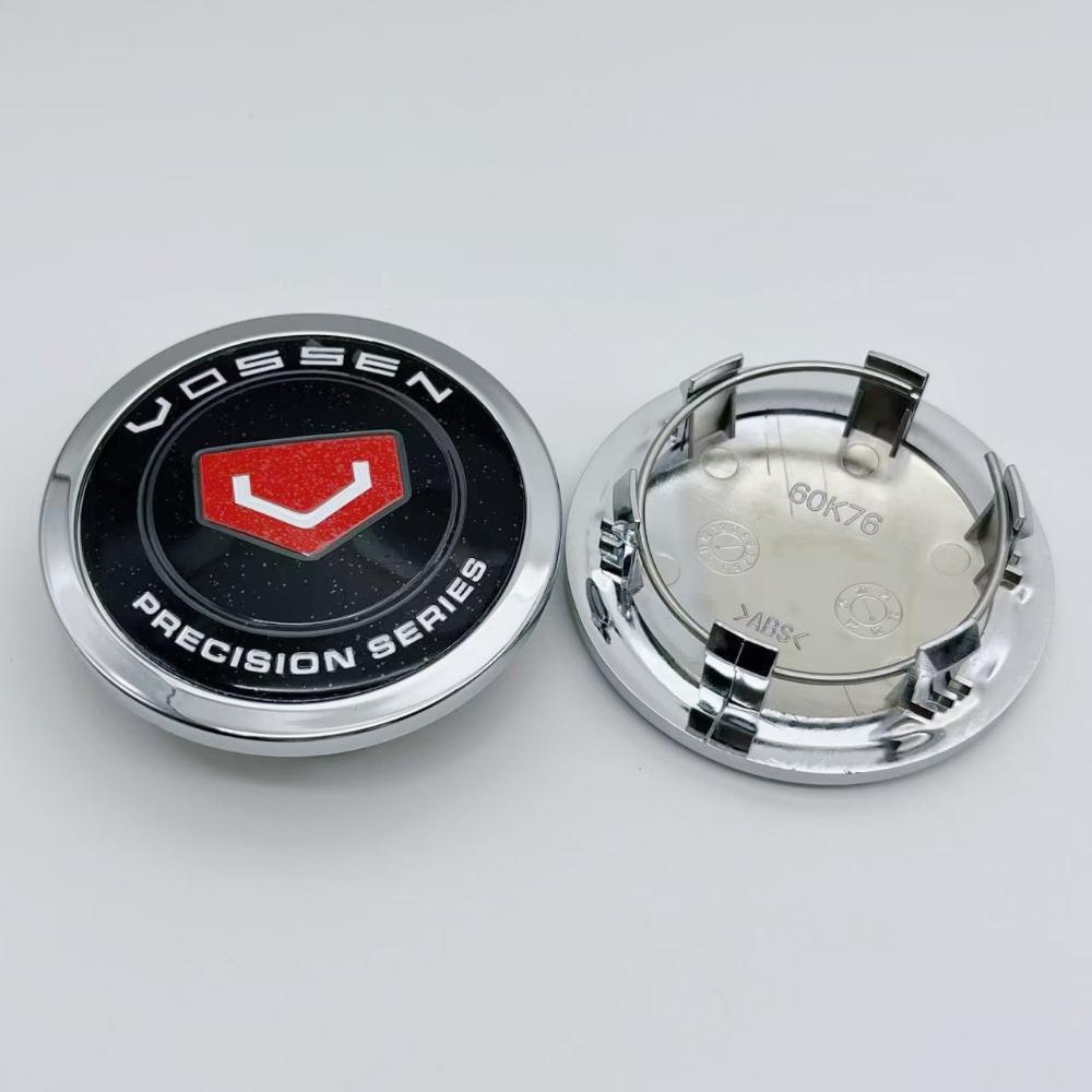 4 buc 76mm (Diametru interior 60mm) Capace Centrale Roți Auto Cu Emblema Logo Vossen Accesorii pentru Jante Porsche Hubcaps Roți Capac Butuc Înlocuire