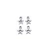Five-Pointed Star Charms Multi Color Alloy Plain Pendants For Celestial Themed Jewelry