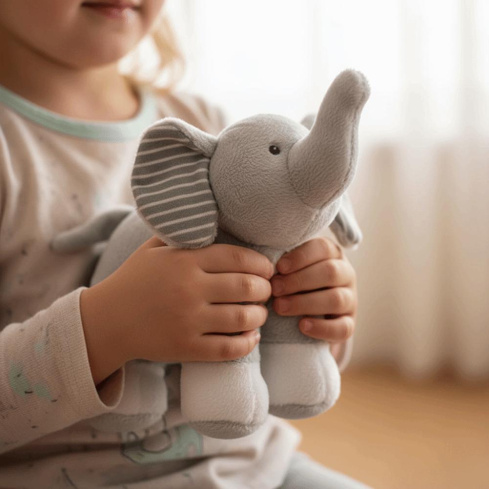 Soft Stuffed Animals Toys Gray Stuffed Dolls Sleeping Pillow Elephant Plush Pillow  Girl Boy