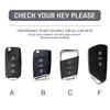 AFK1 Leather Car Remote Key Case Full Cover Protector Holder Shell Fob For Skoda Superb A7 Kodiaq Octavia A7 A8 Keychain Accessories