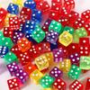 12Pcs 16Mm Transparent Dice For Board Games For Adullts Kids Acrylic Cubes Party Leisure Toys Juegos De Mesa Divertidos