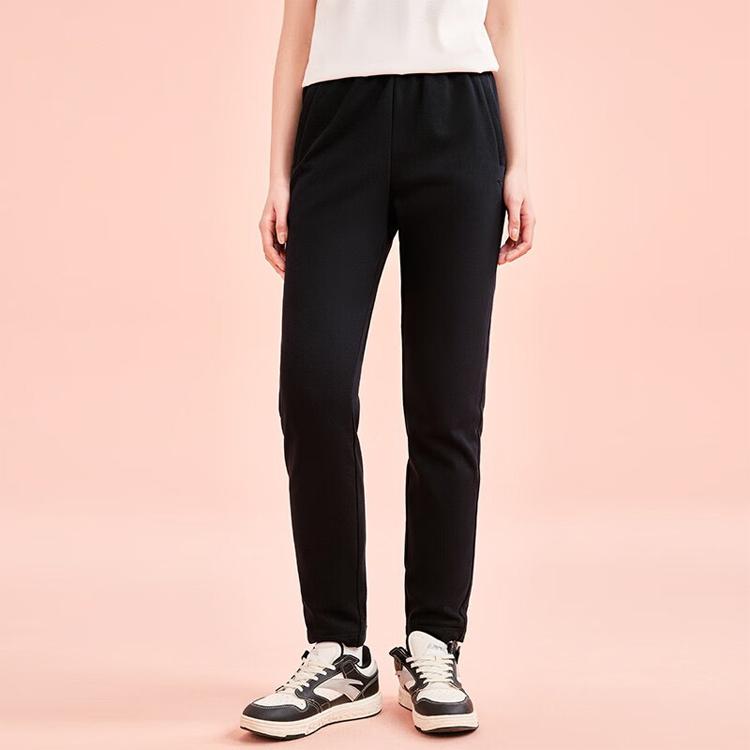 Anta Training Series Pure Logo Mid-Waist Straight Leg Jogger Pants Women Pants Basic-Black 962357301-1