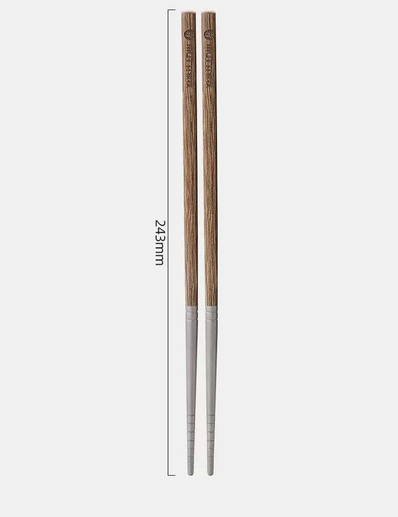 Premium Titanium & Wood Chopsticks: Elegant High-Value Tableware for Your Home