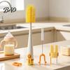Container Cleaning Brush 5 in 1 Silicone Cup with Long Handle, Multifunctional Deep Kitchen Sink Accessory Brush, Non-slip Reusable Cleaner