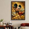 5D Diy Diamond Painting Mickey In The Pile of Gold Coins Full Drill Rhinestones Mosaic Embroidery Handmade Products Home Decor Gift