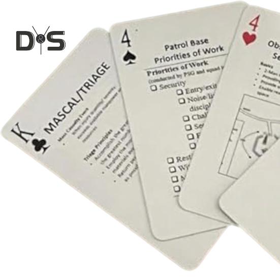 1 Set Tactics Knowledge Learning Poker Cards Tactics Skill Development Game Card Essential Tactics Strategies Poker Card Deck Veterans Strategy