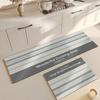 Rug for Kitchen Absorbent Floor Mat Diatom Mud Non-slip Oil-absorbing Carpet Long Foot Mats Striped Color Home Decoration Rugs
