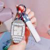 GAC Trumpchi Shadow Leopard Car Key Case with Diamond Inlay for Women's 23 Model M8 Legend, 2nd Gen GS8 Shadow Cool Bag Buckle.