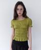 ROLAROLA Smocking Shirring Blouse Olive