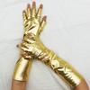 Nachtclub Metallic-Handschuhe Weihnachtskonzert Opernparty Kostümzubehör Metallic-Handschuhe für Damen und Mädchen