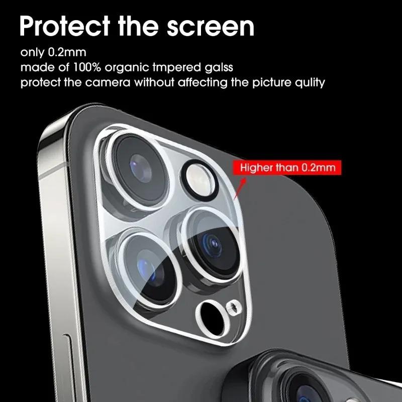 Camera Lens Tempered Glass Films for iPhone 16 Pro Max 15 Pro 14 Plus 13 Mini Apple Phone Rear Cameras Screen Protectors Cover