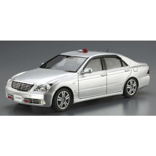 Aoshima Bunka Kyozai 1/24 Scale The Patrol Car Series No. 3 Toyota GRS182 Crown Patrol Car for Traffic Enforcement (2005) Plastic Model