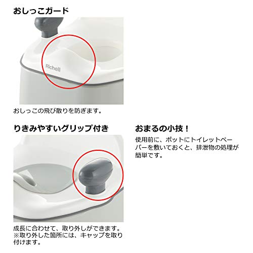 Richell Potty Chair K, White, 1 Piece (x 1)