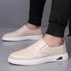 New Shoes for Men Genuine Leather Casual Shoes Leisure Flat Shoes Soft Cow Leather Slip-on Loafers
