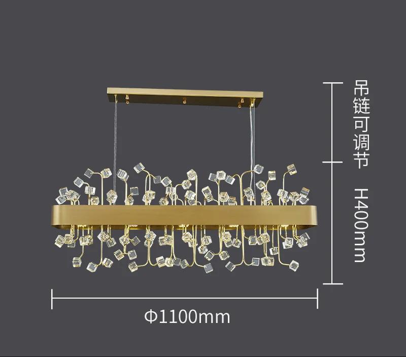 

Подвесные светильники для гостиной, роскошные, простые, скандинавские, европейские, американские, хрустальные светильники для спальни