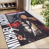 Michael Jackson Bad Tour Carpet Rug Soft Washable Antislip Home Living Room Sofa Mats Personalized Christmas Rug