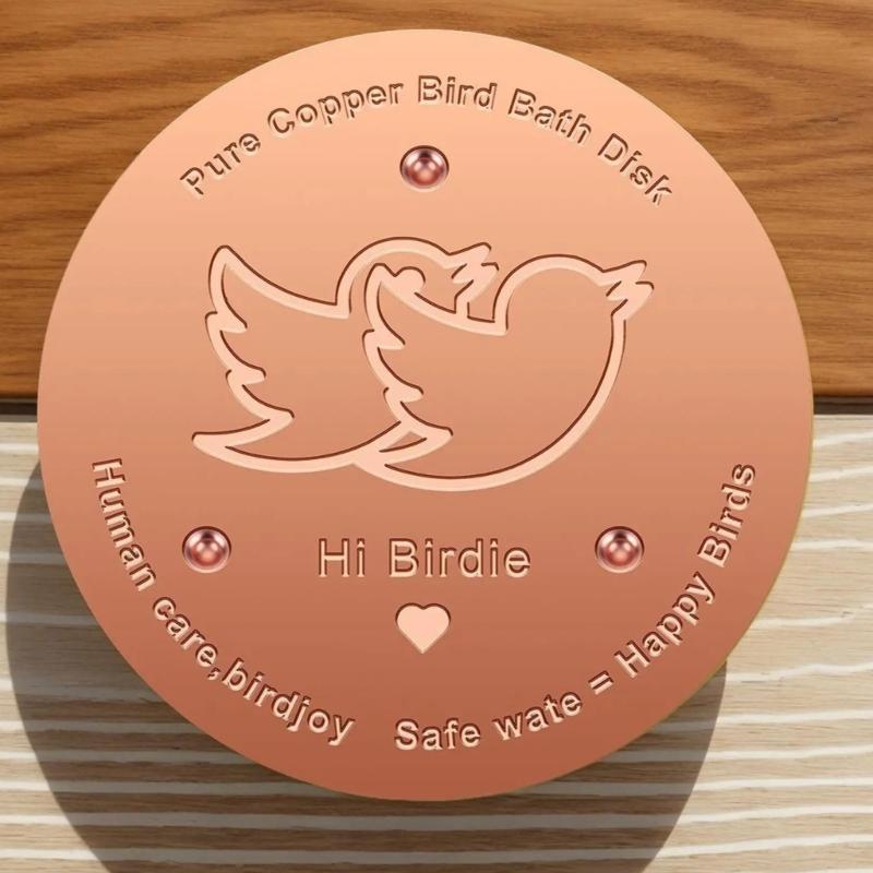 Coppers Cleaning Plate For Birdbaths Eliminates Frequent Maintenance Saves 120 Minutes Monthly