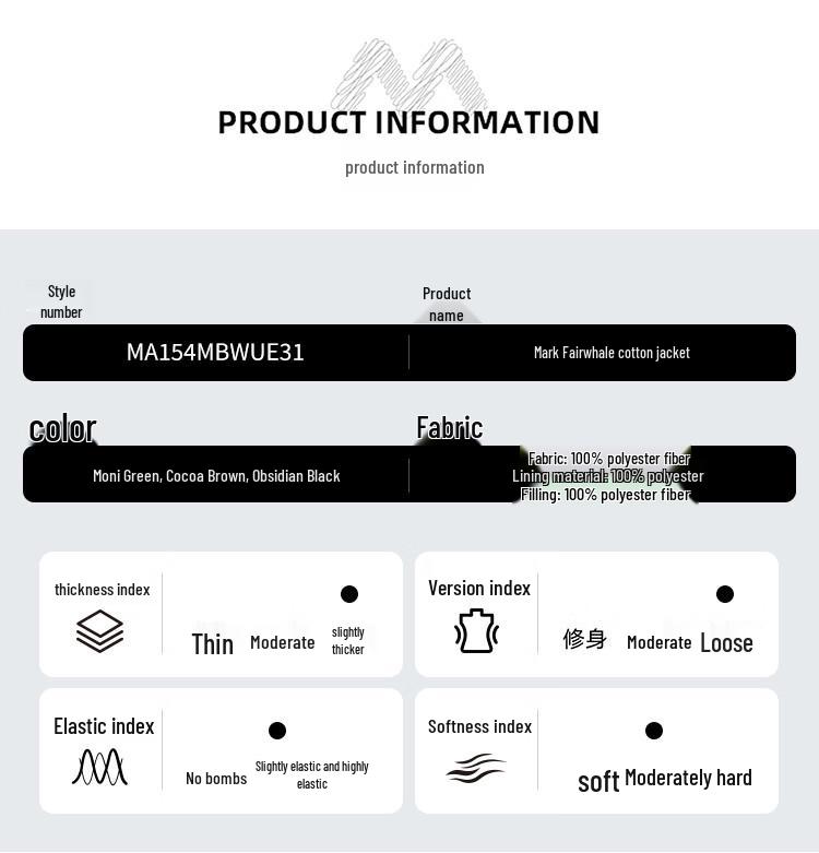 Mark Fairwhale Men's Winter Hooded Workwear Padded Jacket