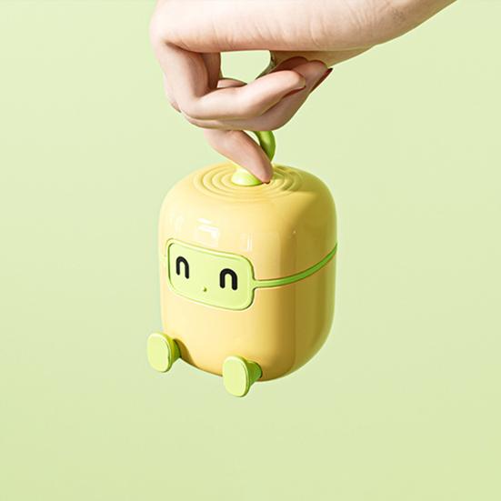 Lint Roller Reusable Washable Sticky Roller Eco-Friendly Pet Hair Remover Robot Design 2-in-1 Portable Lint Brush Quick Drying Travel Cleaner