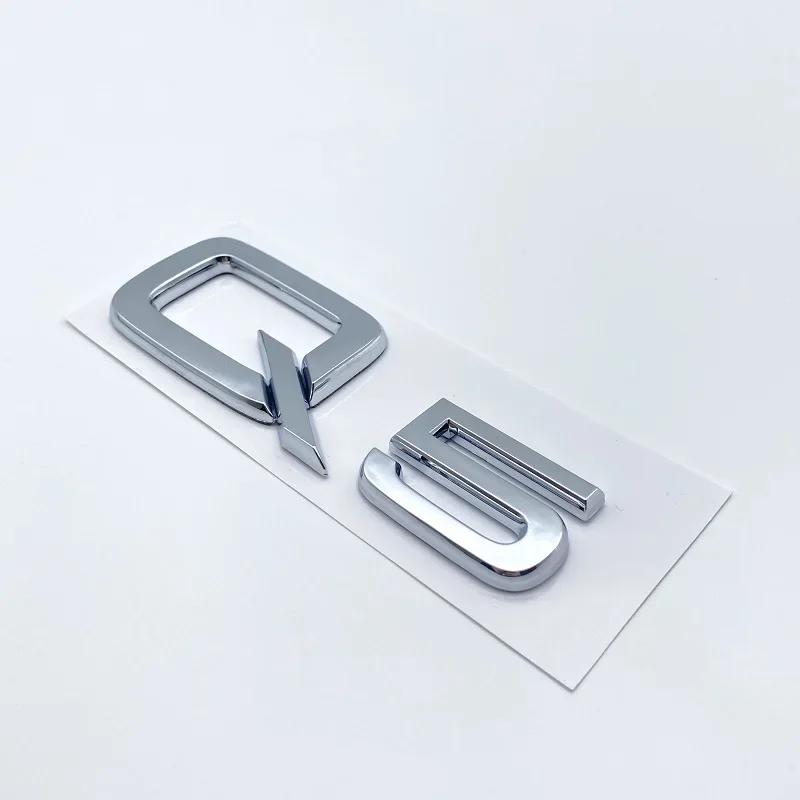 3D Krom Glanssvart ABS TDI TFSI Bil Bakemblem Klistremerke for Audi A1 A3 A4 A5 A6 A6L A7 A8 S3 S6 Q3 Q5 Q7 TT S RS