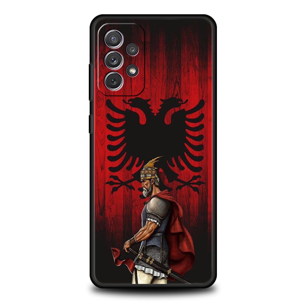 

Albania Albanians Flag Phone Case For Samsung Galaxy A15 A13 A35 A55 A51 A71 A41 A31 A21S A03S A05 A23 A25 A33 A53 A73 5G Cover Samsung A55
