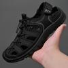 Fashion Leisure Walk Mens Casual Summer Shoes Outdoor Breathable Beach Shoes Fashion Sport Sandals All-match Hollow Out Flats Sneakers