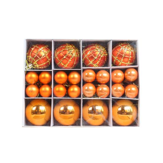 40Pcs Smooth Xmas Ball Round Shape Delicate Decorate Christmas Tree Hanging Balls