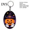 Backpack Hanging Decor Halloween Acrylic Ghost Pumpkin Keychain, Cartoon Car Key Keychain Ring Pendant, Decorative Charm Accessory for Handbags