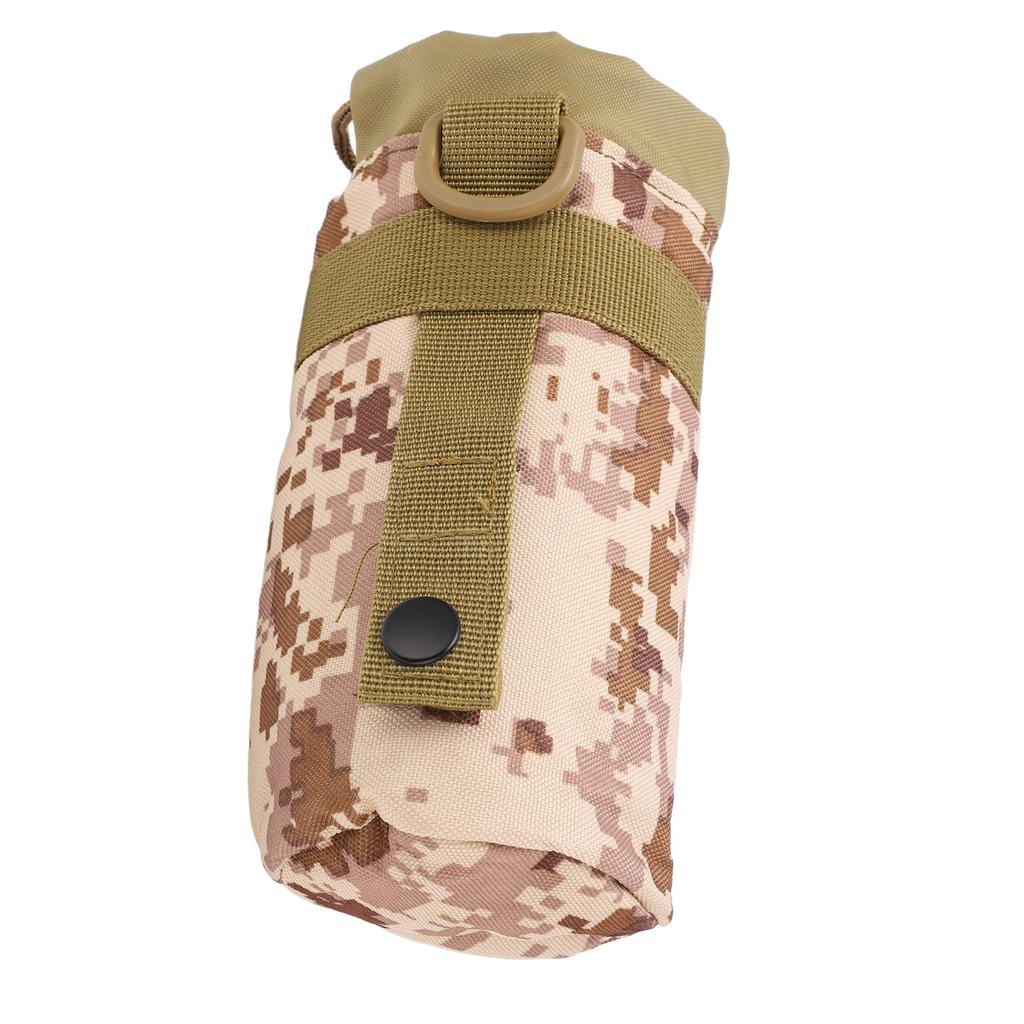 Water Bottle Pouch Hand Free Portable Cycling Water Bottle Bag for Outdoor ActivitiesDesert Camouflage