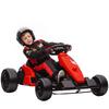 24V Elektrická motokára, Režim driftování, nastavitelné sedadlo, 5bodový bezpečnostní pás, hudební funkce, 6-12 let Červená