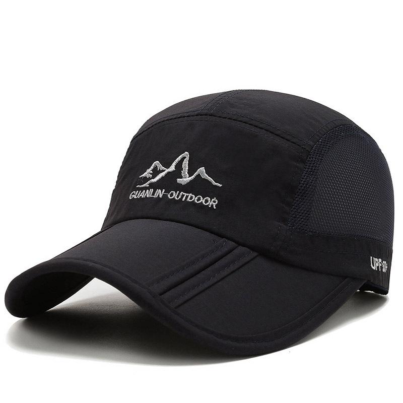 Men's baseball cap summer folding hat outdoor sports sun protection cap sunshade cap men's and women's mesh cap