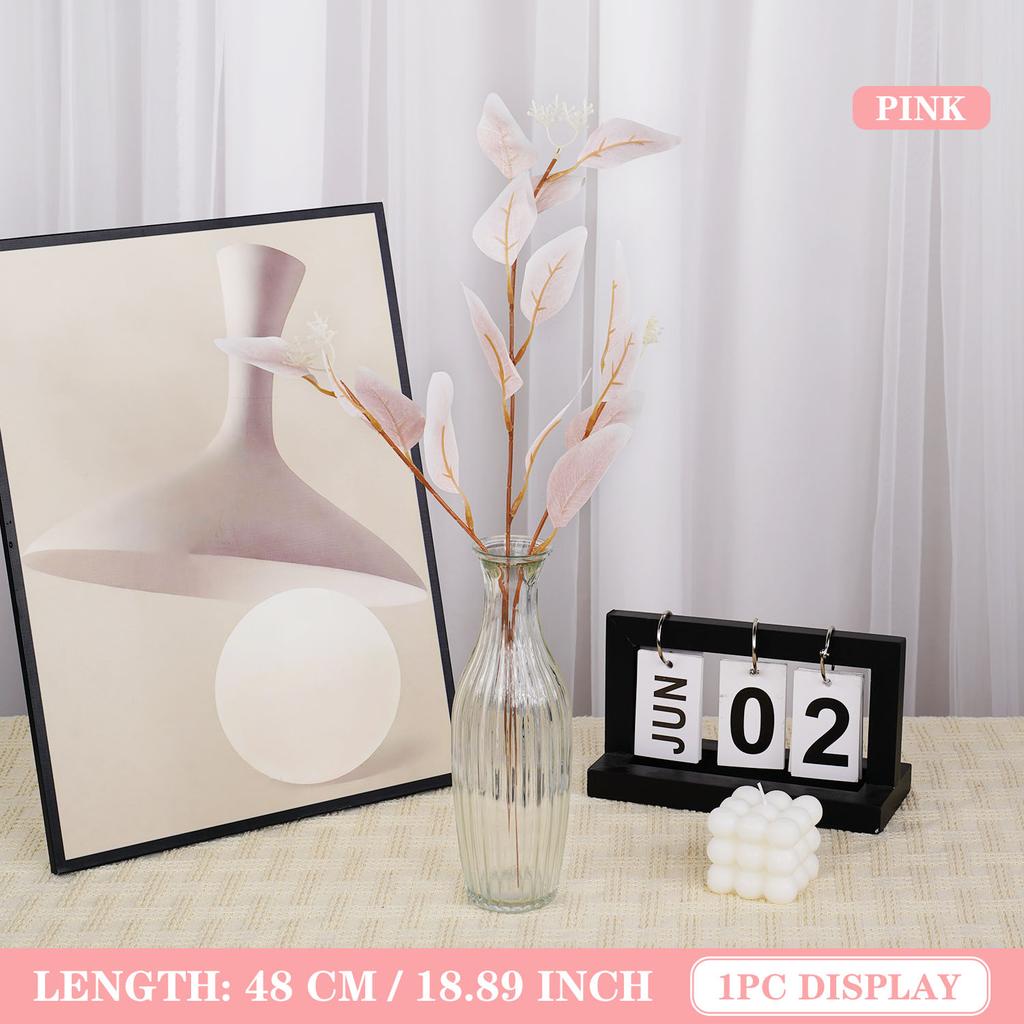 1PC Artificial Eucalyptus Leaves Simulation Plant Garden Home Wedding Desktop Party Decoration