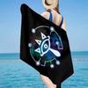 Heroic Legend Crest Beach Towel, Super Soft Microfiber, Gift for Her/Him, Birthday, for Pool, Beach, Travel, Home Decor Fan gifts