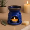 Oil Burner and Wax Melt Warmer, Blue