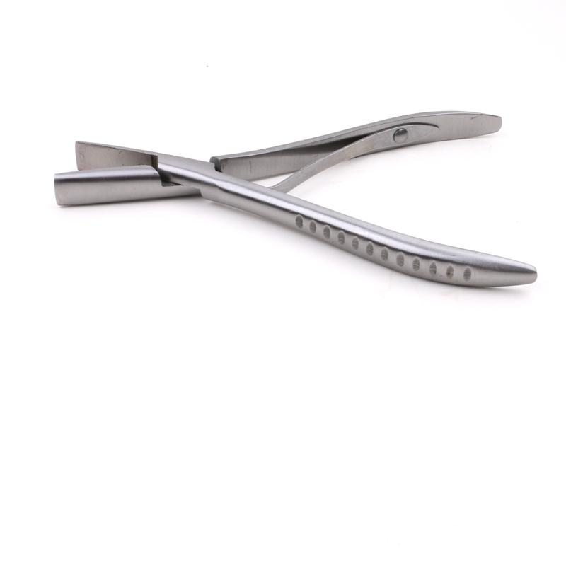 

1 предмет, 7-дюймовые плоскогубцы с плоскими зубцами, серебряные зажимы из нержавеющей стали, плоскогубцы для наращивания волос с гладкими канавками, инструменты для кератинового наращивания волос