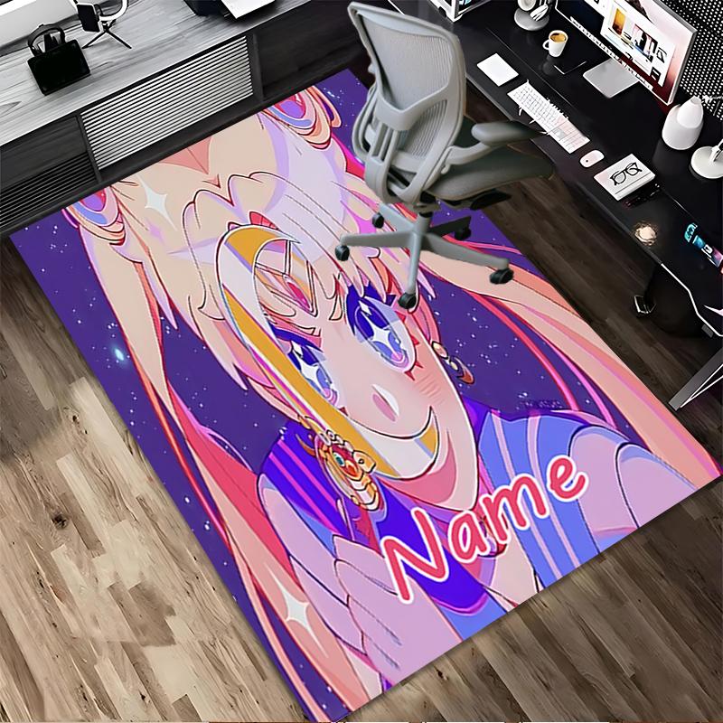 Personalized Name Galaxy Dreamer Living Room Non-Slip Area Rug Soft Carpet for Bedroom Playroom Sofa Office Home Decor Doormat