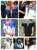 Marcelo Classic Phantom Wings Short Sleeve T-Shirt with Colorful Feathers and Lightning Design