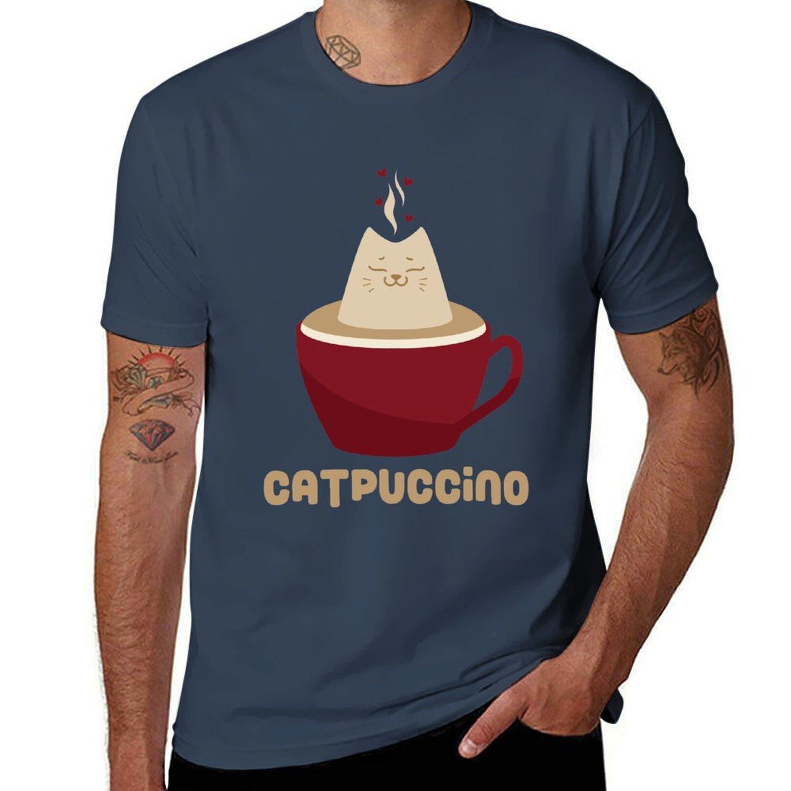 Catpuccino TShirt Plus Size All Match Tee Shirt S
