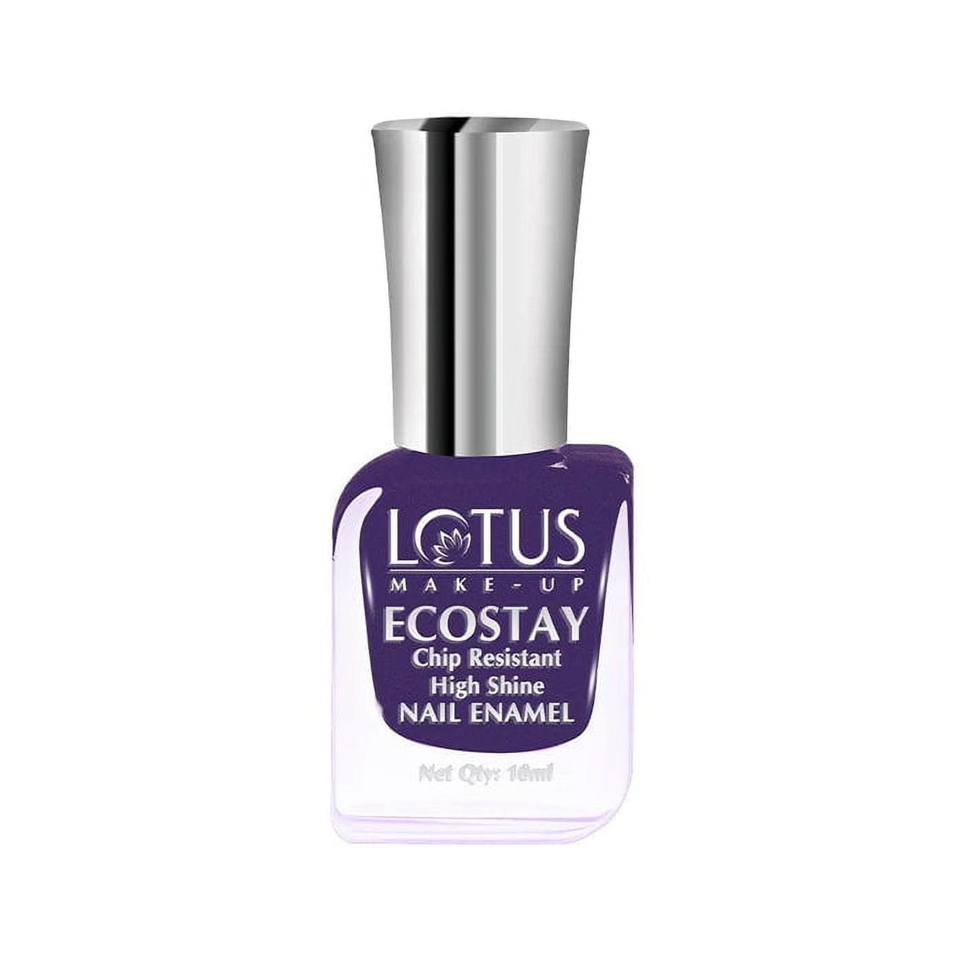 

Lotus Herbals Ecostay Nail Enamel, Purple Dazzle