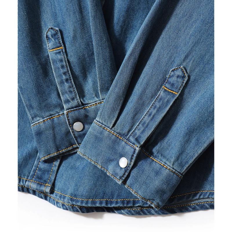 Denim Shirt 2026 Spring New Style Elegant Women's Cardigan Shirt Blue Fashionable Light Jacket
