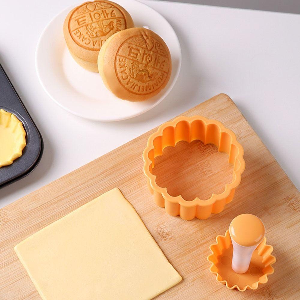 Antihaft-Tarte-Pressform-Set Lebensmittelecht Abnehmbare Teile Dessert-Backformen Spülmaschinenfest Geriffelt Rund