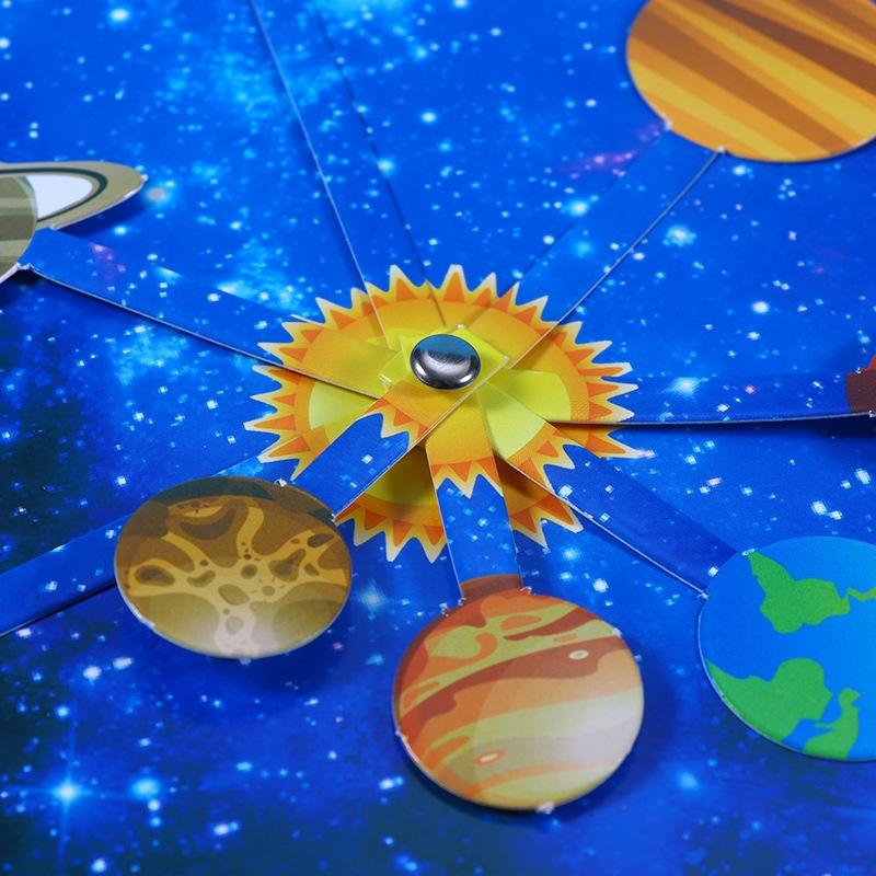 Juguete de Experimento Científico Modelo de Planetas del Sistema Solar - Juguete Educativo STEM para Niños Rompecabezas de Tecnología Juguete de Aprendizaje de Planetas Para Niños