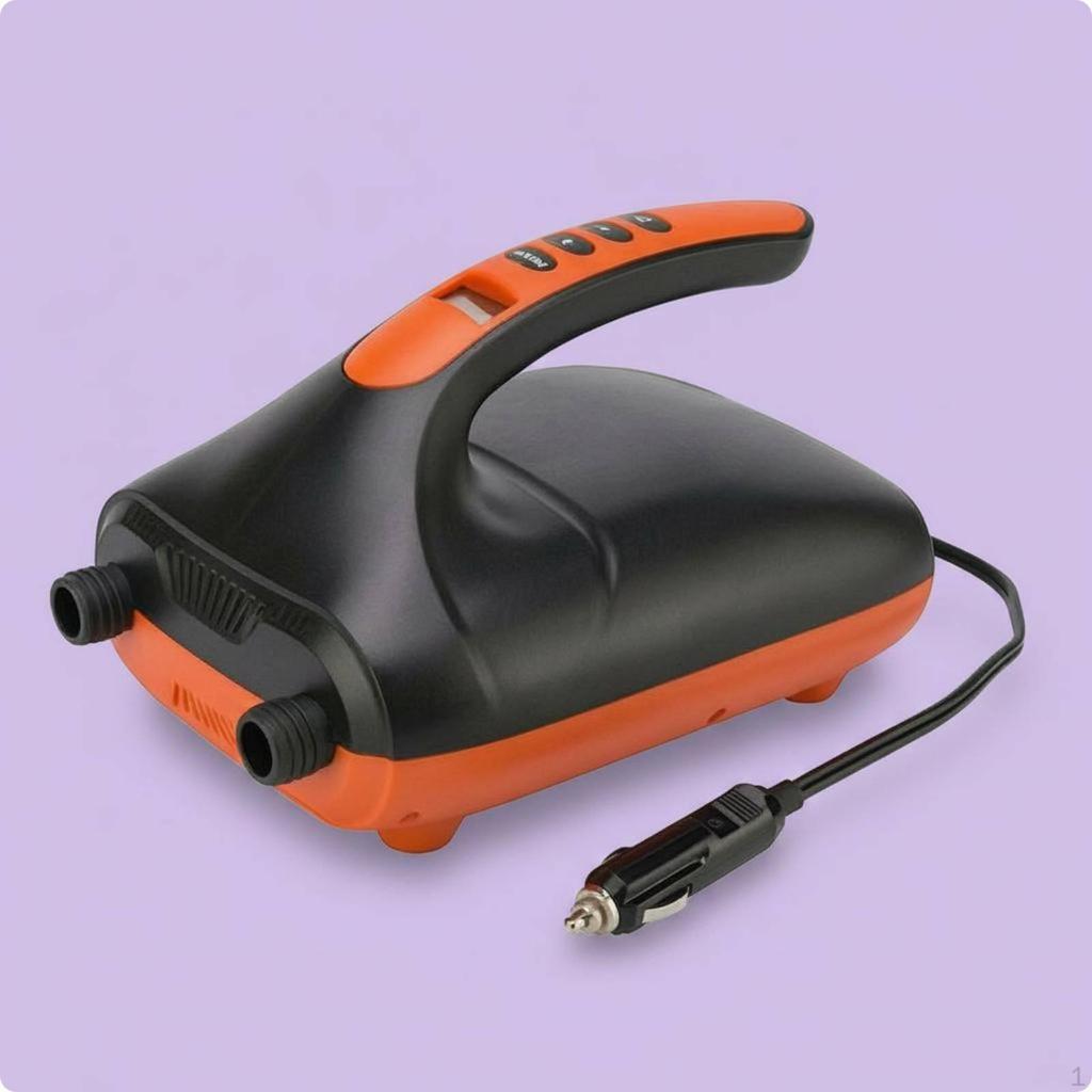 12v Car Air Compressor Nozzle Adapters Electric Pump Flexible Hose Portable Tire Inflator