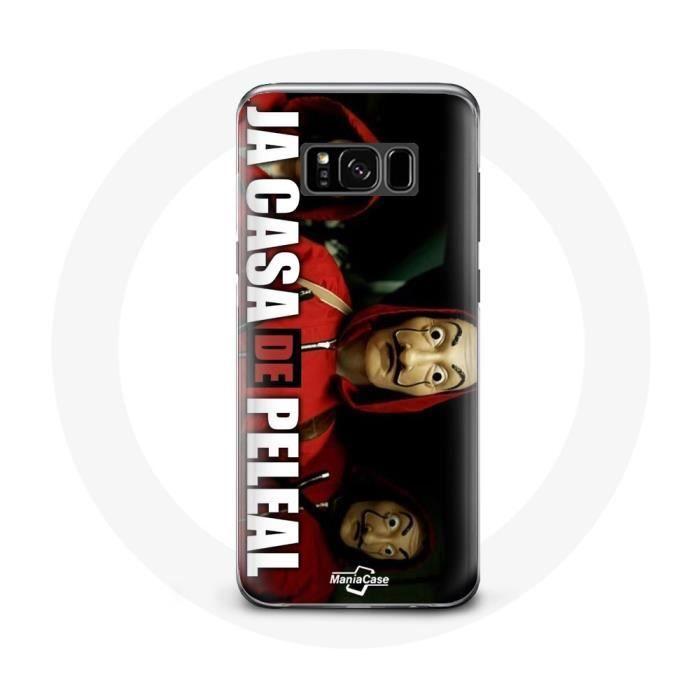 Coque - La casa de papel - Samsung Galaxy S8 - Noir - Souple - Protection