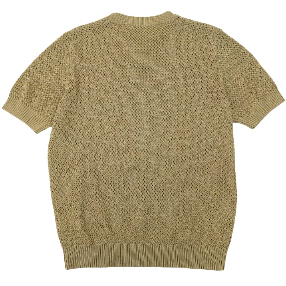 FILIPPO DE LAURENTIIS Excellent condition low-gauge short-sleeve crew neck knit top for men, beige, size 50 tops 50 beigeUsed