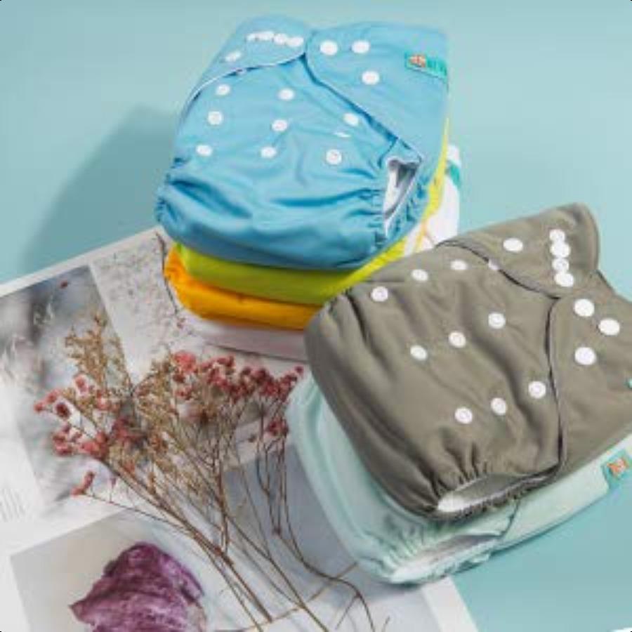 

AABABY Детские тканевые подгузники 6 штук с 12 вкладышами, один размер, тканевые подгузники-карманы, регулируемые, моющиеся, многоразовые для девочек и мальчиков United States