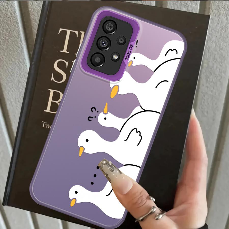 Back Phone Cover Case for Samsung Galaxy A71 A72 A10 A20 A06 A07 A04 A05 A03 A56 A50 A54 A51 A52 Cute Duck