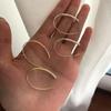 S925 Silver Needle Large Hoop Earrings Hypoallergenic Geometric Design Silver And Gold