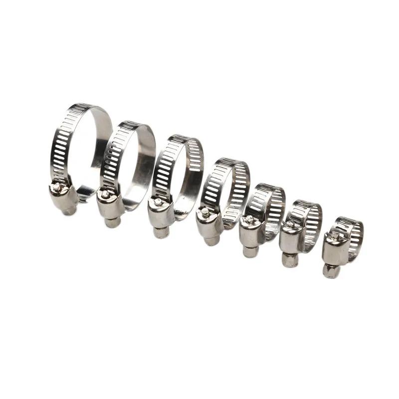 20pcs/60pcs Hose Clamp Assortment Kit Stainless Steel Hose Clamps Adjustable 1/4''-1-1/2'' (6-38mm) Swivel Metal Fuel Hose Clamp