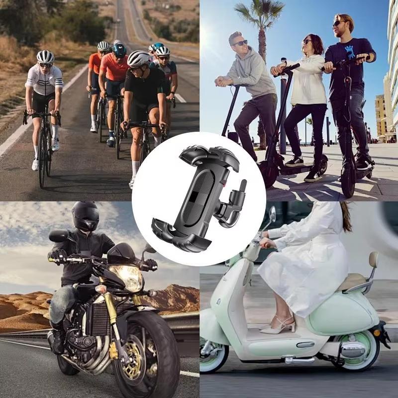 360 Rotatable Mobile Phone Bicycle Motorcycle Phone Holder Adjustable GPS Bike Safe Bracket Support Universal For 4.7-7” Phone